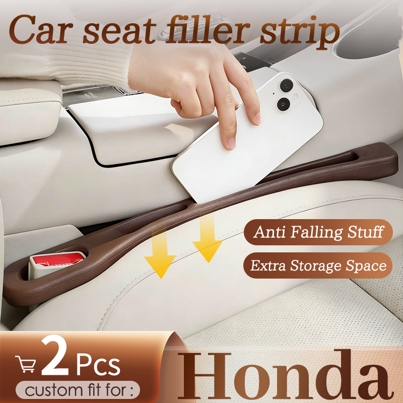 Car Accessories Honda - แถบกันรั่วสำหรับเบาะรถยนต์ฮอนด้า, แถบจัดเก็บของในช่องว่างเบาะรถยนต์, หนึ่งคู่สำหรับเบาะ, อุปกรณ์ตกแต่งภายในที่ใช้งานได้จริง